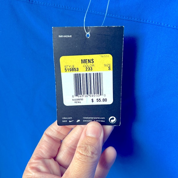 Nike Blue/Gray Dri-Fit Pullover/ NEW with Tags/ Size Men’s Small - Picture 6 of 9